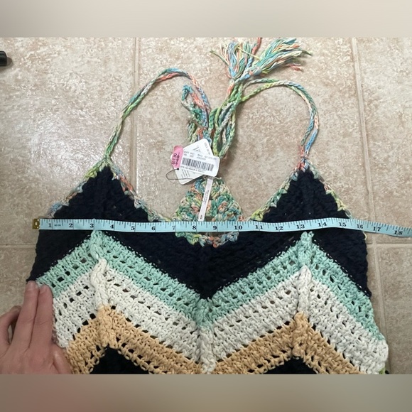 Free People Crochet Chevron Swim Up
Tank Top In Summer Breeze Size Small - Picture 6 of 10